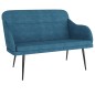vidaXL Sitzbank Blau 110x76x80 cm Samt vidaXL Sitzbank Blau 110x76x80 cm Samt