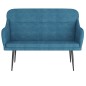 vidaXL Sitzbank Blau 110x76x80 cm Samt vidaXL Sitzbank Blau 110x76x80 cm Samt