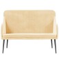 vidaXL Sitzbank Creme 110x76x80 cm Samt vidaXL Sitzbank Creme 110x76x80 cm Samt