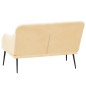 vidaXL Sitzbank Creme 110x76x80 cm Samt vidaXL Sitzbank Creme 110x76x80 cm Samt