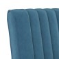vidaXL Polsterstuhl Blau Samt vidaXL Polsterstuhl Blau Samt