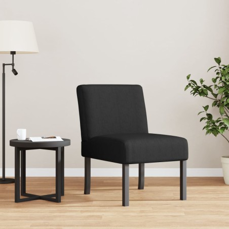 vidaXL Polsterstuhl Schwarz Stoff