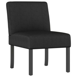vidaXL Polsterstuhl Schwarz Stoff