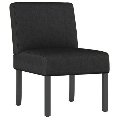 vidaXL Polsterstuhl Schwarz Stoff