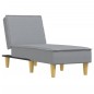 vidaXL Chaiselongue Hellgrau Stoff vidaXL Chaiselongue Hellgrau Stoff