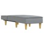 vidaXL Chaiselongue Hellgrau Stoff vidaXL Chaiselongue Hellgrau Stoff