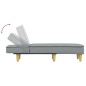 vidaXL Chaiselongue Hellgrau Stoff vidaXL Chaiselongue Hellgrau Stoff