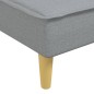 vidaXL Chaiselongue Hellgrau Stoff vidaXL Chaiselongue Hellgrau Stoff