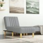 vidaXL Chaiselongue Hellgrau Stoff vidaXL Chaiselongue Hellgrau Stoff