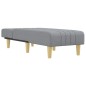 vidaXL Chaiselongue Hellgrau Stoff vidaXL Chaiselongue Hellgrau Stoff