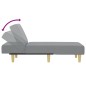 vidaXL Chaiselongue Hellgrau Stoff vidaXL Chaiselongue Hellgrau Stoff