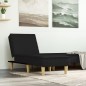 vidaXL Chaiselongue Schwarz Stoff vidaXL Chaiselongue Schwarz Stoff