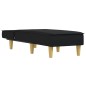 vidaXL Chaiselongue Schwarz Stoff vidaXL Chaiselongue Schwarz Stoff
