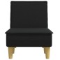 vidaXL Chaiselongue Schwarz Stoff vidaXL Chaiselongue Schwarz Stoff