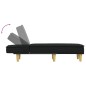 vidaXL Chaiselongue Schwarz Stoff vidaXL Chaiselongue Schwarz Stoff