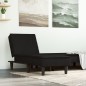 vidaXL Chaiselongue Schwarz Samt vidaXL Chaiselongue Schwarz Samt