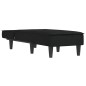 vidaXL Chaiselongue Schwarz Samt vidaXL Chaiselongue Schwarz Samt