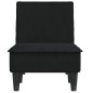 vidaXL Chaiselongue Schwarz Samt vidaXL Chaiselongue Schwarz Samt