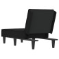vidaXL Chaiselongue Schwarz Samt vidaXL Chaiselongue Schwarz Samt