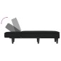 vidaXL Chaiselongue Schwarz Samt vidaXL Chaiselongue Schwarz Samt