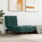 vidaXL Chaiselongue Dunkelgrün Samt vidaXL Chaiselongue Dunkelgrün Samt