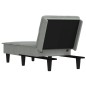 vidaXL Chaiselongue Hellgrau Samt vidaXL Chaiselongue Hellgrau Samt
