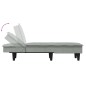 vidaXL Chaiselongue Hellgrau Samt vidaXL Chaiselongue Hellgrau Samt