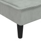 vidaXL Chaiselongue Hellgrau Samt vidaXL Chaiselongue Hellgrau Samt