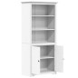 vidaXL Bücherregal BODO Weiß 80x40x172 cm Massivholz Kiefer vidaXL Bücherregal BODO Weiß 80x40x172 cm Massivholz Kiefer
