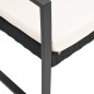 vidaXL Gartenbank 2-Sitzer mit Kissen Schwarz PP-Rattan vidaXL Gartenbank 2-Sitzer mit Kissen Schwarz PP-Rattan