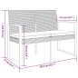vidaXL Gartenbank 2-Sitzer mit Kissen Schwarz PP-Rattan vidaXL Gartenbank 2-Sitzer mit Kissen Schwarz PP-Rattan