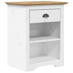 vidaXL Nachttisch BODO Braun 53x38,5x66 cm Massivholz Kiefer