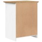 vidaXL Nachttisch BODO Braun 53x38,5x66 cm Massivholz Kiefer vidaXL Nachttisch BODO Braun 53x38,5x66 cm Massivholz Kiefer