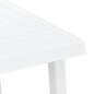vidaXL Campingtisch Weiß 79x56x64 cm PP Holzoptik vidaXL Campingtisch Weiß 79x56x64 cm PP Holzoptik