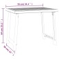 vidaXL Campingtisch Weiß 79x56x64 cm PP Holzoptik vidaXL Campingtisch Weiß 79x56x64 cm PP Holzoptik