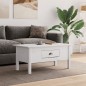 vidaXL Couchtisch BODO Weiß 100x55x45 cm Massivholz Kiefer vidaXL Couchtisch BODO Weiß 100x55x45 cm Massivholz Kiefer