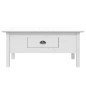 vidaXL Couchtisch BODO Weiß 100x55x45 cm Massivholz Kiefer vidaXL Couchtisch BODO Weiß 100x55x45 cm Massivholz Kiefer