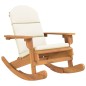vidaXL Adirondack-Schaukelstuhl mit Kissen Massivholz Akazie vidaXL Adirondack-Schaukelstuhl mit Kissen Massivholz Akazie