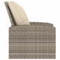 vidaXL Gartensessel Verstellbar mit Kissen Hellbraun Poly Rattan vidaXL Gartensessel Verstellbar mit Kissen Hellbraun Poly Rattan