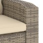 vidaXL Gartensessel Verstellbar mit Kissen Hellbraun Poly Rattan vidaXL Gartensessel Verstellbar mit Kissen Hellbraun Poly Rattan