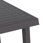 vidaXL Campingtisch Anthrazit 79x56x64 cm PP Holzoptik vidaXL Campingtisch Anthrazit 79x56x64 cm PP Holzoptik