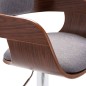 vidaXL Barhocker Sperrholz und Grauer Stoff vidaXL Barhocker Sperrholz und Grauer Stoff