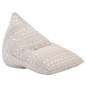 vidaXL Beanbag Hellbraun Stoff Patchwork vidaXL Beanbag Hellbraun Stoff Patchwork