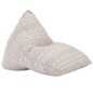 vidaXL Beanbag Hellbraun Stoff Patchwork vidaXL Beanbag Hellbraun Stoff Patchwork