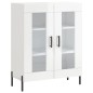 Highboard Hochglanz-Weiß 69,5x34x180 cm Holzwerkstoff Highboard Hochglanz-Weiß 69,5x34x180 cm Holzwerkstoff