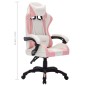 vidaXL Gaming-Stuhl mit RGB LED-Leuchten Rosa und Schwarz Kunstleder vidaXL Gaming-Stuhl mit RGB LED-Leuchten Rosa und Schwarz Kunstleder