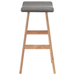 vidaXL Barhocker Dunkelgrau Stoff
