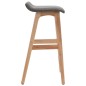 vidaXL Barhocker Dunkelgrau Stoff vidaXL Barhocker Dunkelgrau Stoff