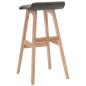 vidaXL Barhocker Dunkelgrau Stoff vidaXL Barhocker Dunkelgrau Stoff