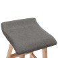vidaXL Barhocker Dunkelgrau Stoff vidaXL Barhocker Dunkelgrau Stoff